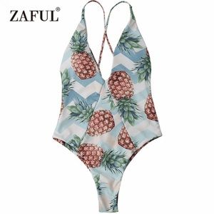 Zaful Pineapple One Piece